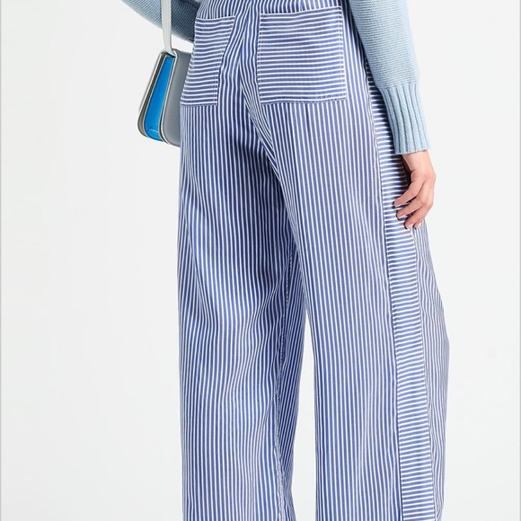 Burberry Striped Blue 100% Silk - Picture 1 of 13